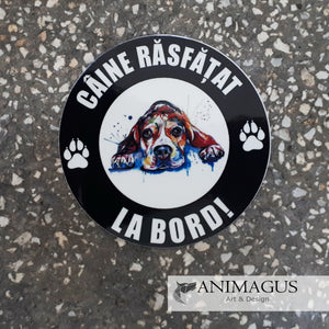 Beagle Sticker Auto - diverse modele