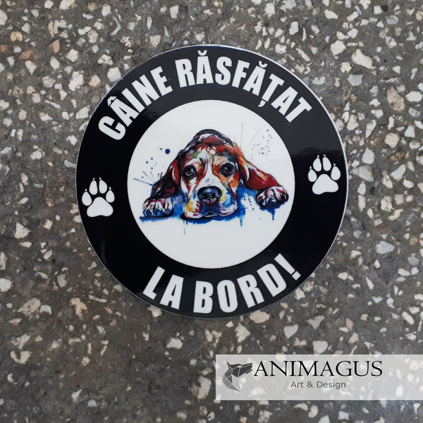 Beagle Sticker Auto - diverse modele