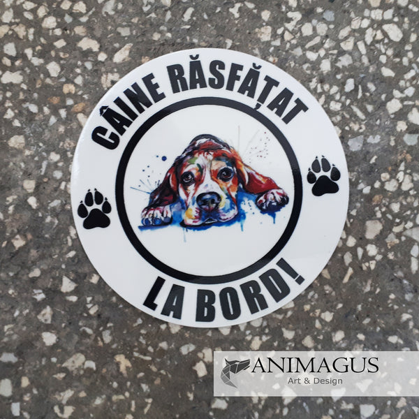 Beagle Sticker Auto - diverse modele