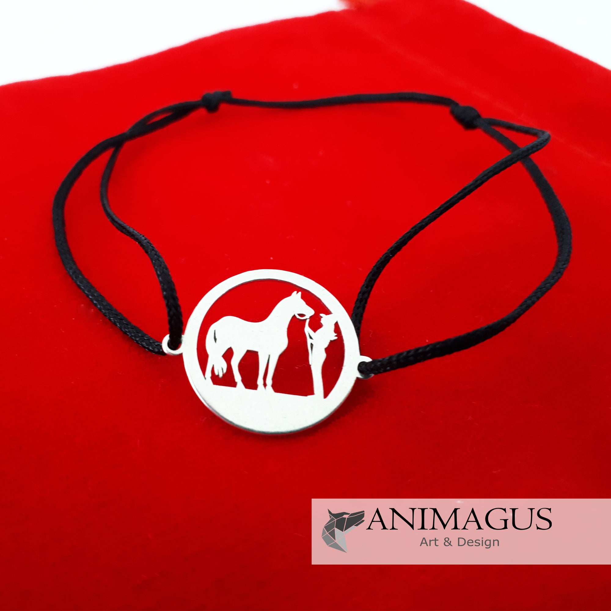 Bratara Horse & Girl - Argint 925