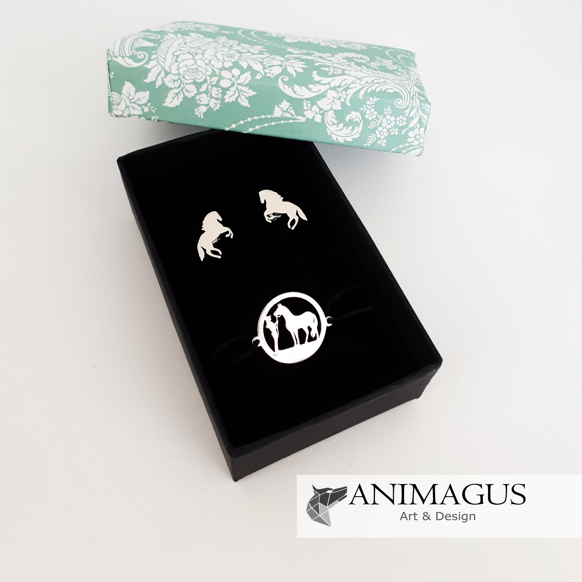 Set Horse & Girl - Argint 925