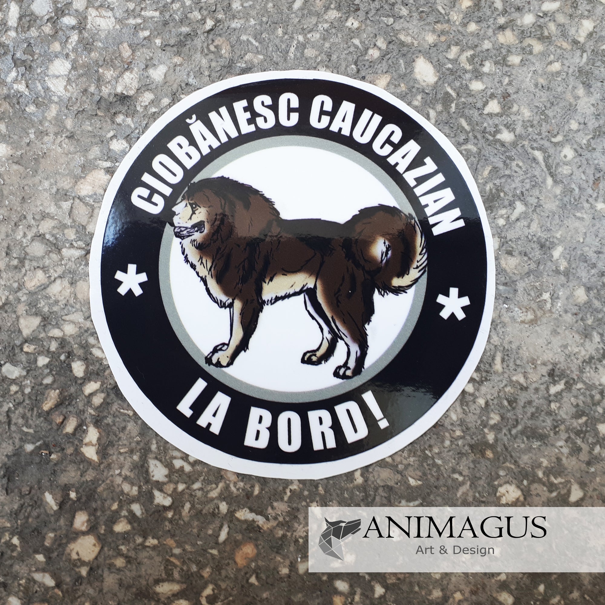 Ciobanesc Caucazian Sticker Auto - diverse modele