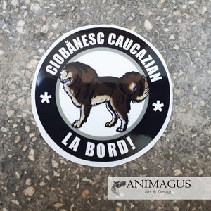 Ciobanesc Caucazian Sticker Auto - diverse modele