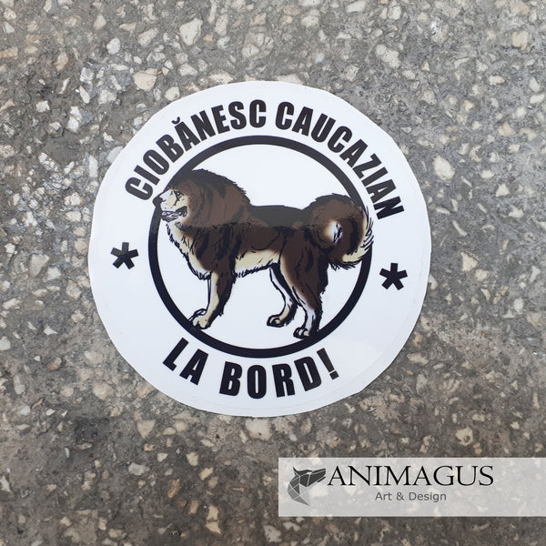 Ciobanesc Caucazian Sticker Auto - diverse modele