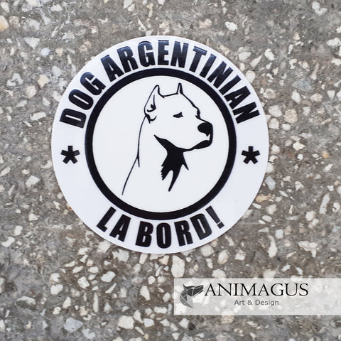 Dog Argentinian Sticker Auto - diverse modele