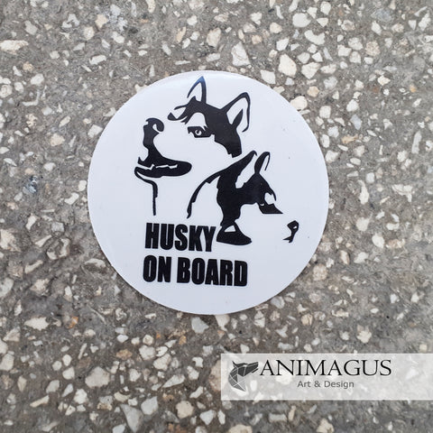 Husky Sticker Rotund