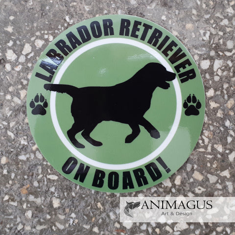 Labrador on Board - Sticker - variante
