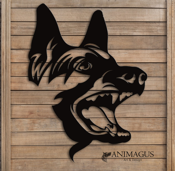 Malinois Ciobanesc Belgian - Placa Metalica Decorativa