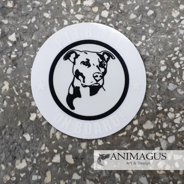 Pitbull Sticker Auto - diverse modele