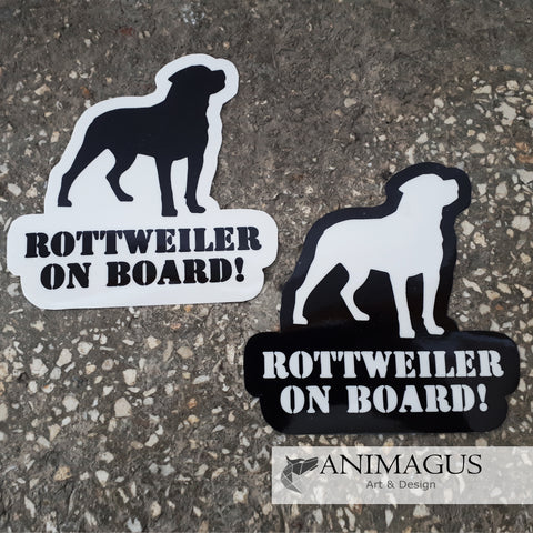 Rottweiler Sticker Auto - diverse modele